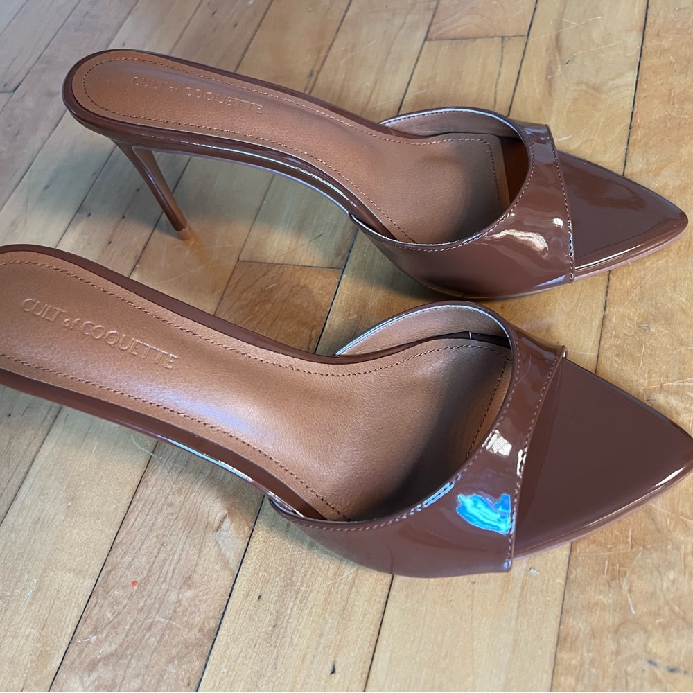 Chocolate Brown Gia Heels - Cult of Coquette